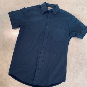 Mens Navy White polka Dot shirt Small